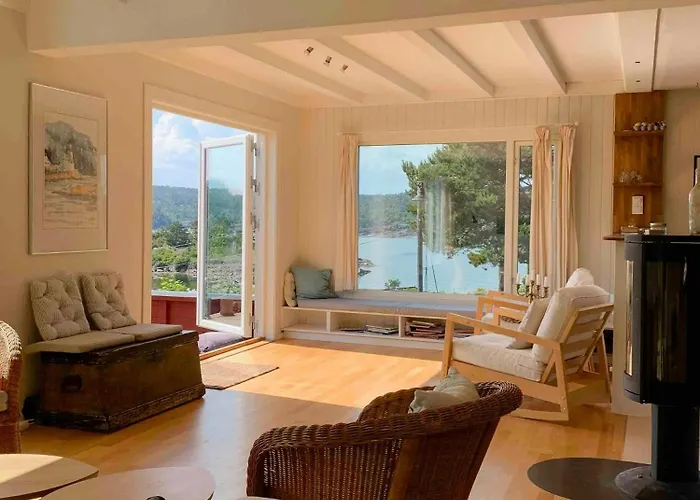 Idyllic With Sea View On Peaceful Island Lyngor